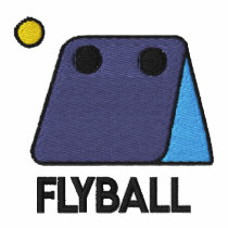 Flyball Box Embroidered Shirt (T-Shirt) embroidered shirts by MenagerieMayhem Flyball Box Embroidered Shirt (T-Shirt) embroidered shirts