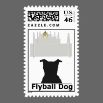 Flyball Dog Stamp stamps
