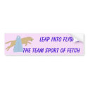 Flyball Leap Bumper Sticker bumper stickers