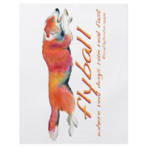 Flyball real dogs flyer design