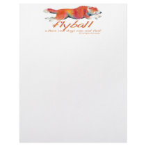Flyball real dogs letterhead template
