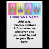Flyer - Birthday Cupcakes flyers