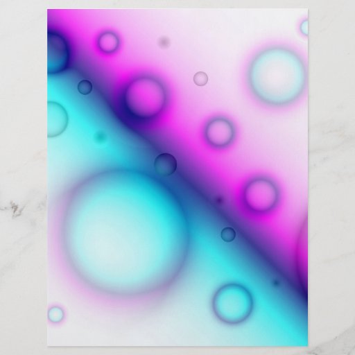 Flyer Bubbles Abstract Background Zazzle