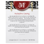Flyer Catering Cutlery Zebra Red