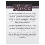 Flyer Damask Black Purple Sale