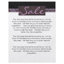 Flyer Damask Black Purple Sale