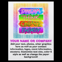 Flyer - Dream Think Create Enjoy flyers