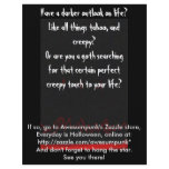 Flyer for Everyday is Halloween