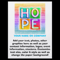 Flyer - Hope Pop Art flyers