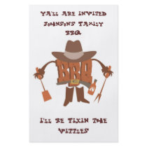 Flyer Invitation for Hillybilly BBQ