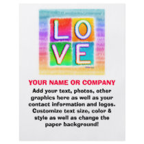 Flyer - LOVE Pop Art by PopArtDiva Flyer - LOVE Pop Art