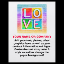 Flyer - LOVE Pop Art flyers