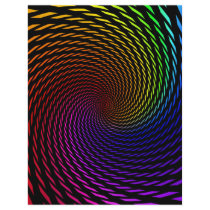 Flyer Template: Colorful Spiral Design
