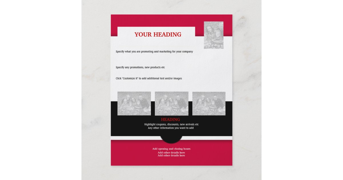 flyer template create your own 4 5 quot x5 6 quot zazzle make your own flyers for free