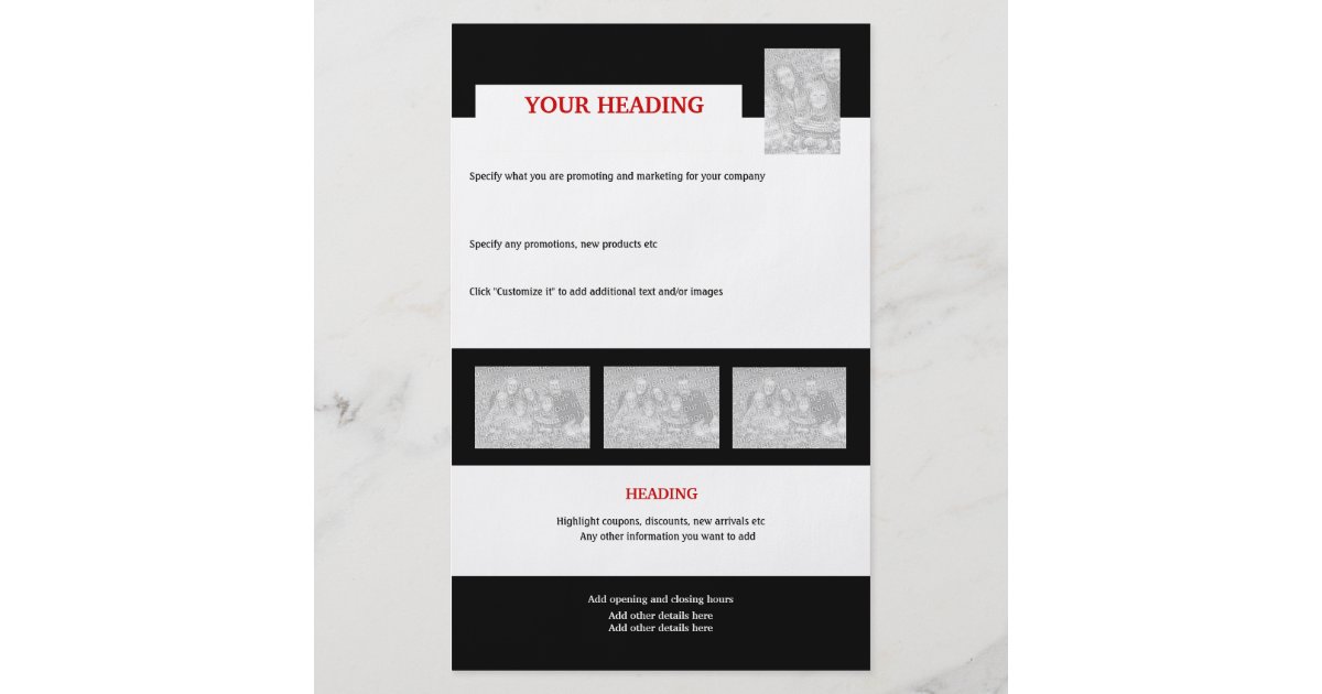flyer template create your own 5 5 quot x8 5 quot zazzle make your own flyer app