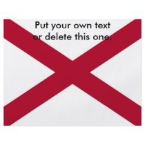 Flyer with Flag of Alabama, U.S.A.