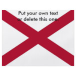 Flyer with Flag of Alabama, U.S.A.