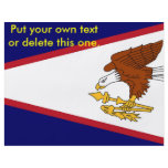 Flyer with Flag of American Samoa, U.S.A.