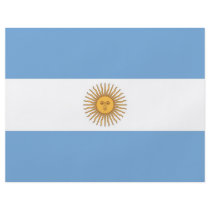 Flyer with Flag of Argentina