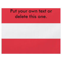 Flyer with Flag of Austria