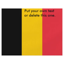 Flyer with Flag of Belgium