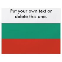 Flyer with Flag of Bulgaria