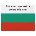 Flyer with Flag of Bulgaria