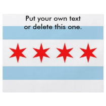 Flyer with Flag of Chicago, U.S.A. flyers