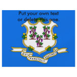 Flyer with Flag of Connecticut, U.S.A.