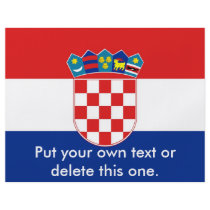 Flyer with Flag of Croatia