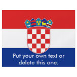 Flyer with Flag of Croatia