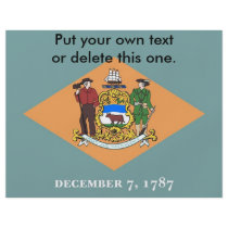 Flyer with Flag of Delaware, U.S.A.