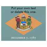 Flyer with Flag of Delaware, U.S.A.