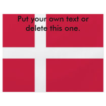 Flyer with Flag of Denmark