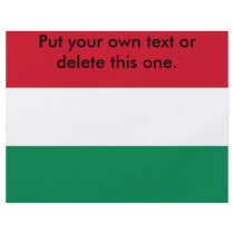 Flyer with Flag of Hungary