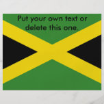 Flyer with Flag of Jamaica