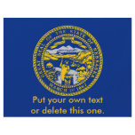 Flyer with Flag of Nebraska, U.S.A.