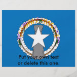 Flyer with Flag of Northern Mariana Islands