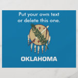 Flyer with Flag of Oklahoma, U.S.A.
