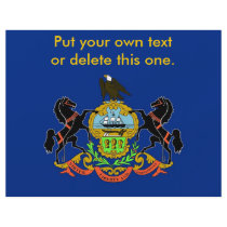 Flyer with Flag of Pennsylvania, U.S.A.
