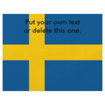 Flyer with Flag of Sweden