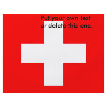 Flyer with Flag of Switzerland