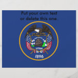 Flyer with Flag of Utah, U.S.A.