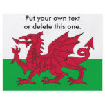 Flyer with Flag of Wales
