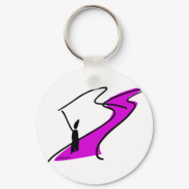 FlyFishing in the stream. keychains