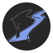 FlyFishing in the stream. stickers