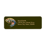 FlyFishing Lure Art Salmon Fly Lure Custom Return Address Label