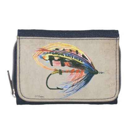 FlyFishing Lure Art Salmon Fly Lure Wallets