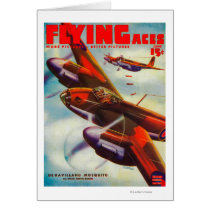 Flying Aces Magazine Cover 4 Cards