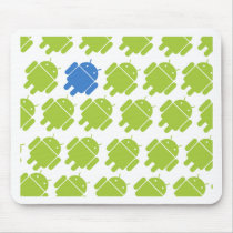 Flying Android Blue Mouse Pad